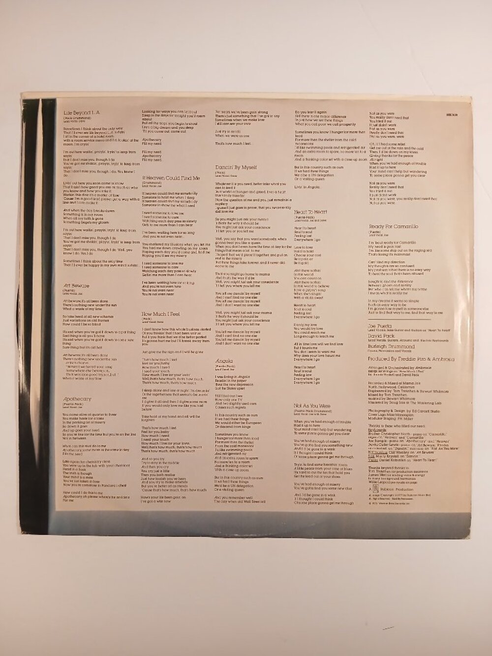 Ambrosia - Life Beyond L.A. - Vinyl LP Record - Picture 3 of 6